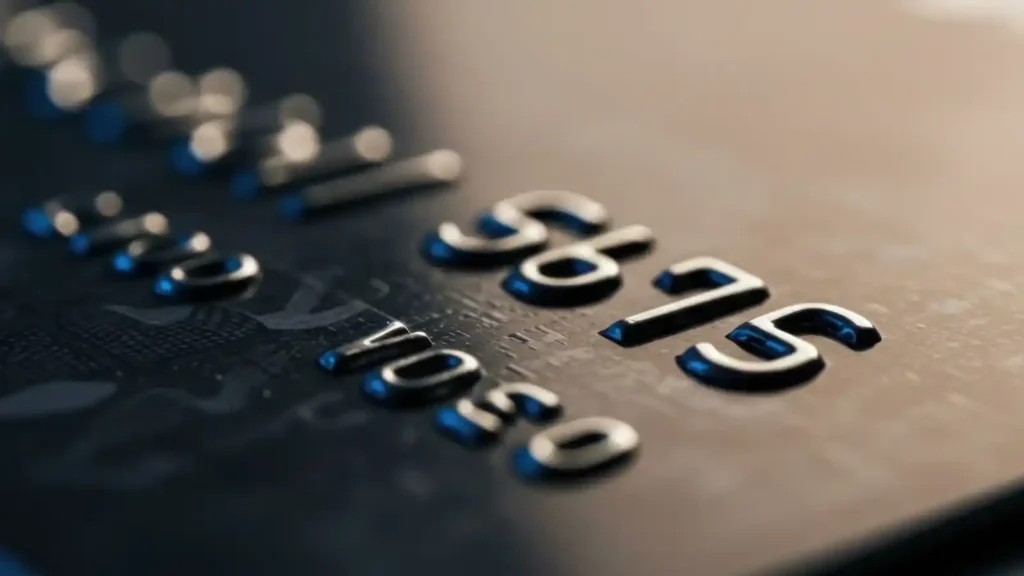 Ecommerce: How to build an online store with technology, user experience and artificial intelligence Tarjeta de crédito enfocada, destacando métodos de pago seguros y flexibles para e-commerce.